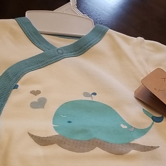 Baby Onesie / Kimono Long Sleeve By Babysoy - Picture 5 of 5